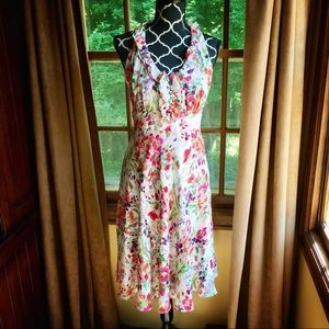 Donna Ricco floral silk dress